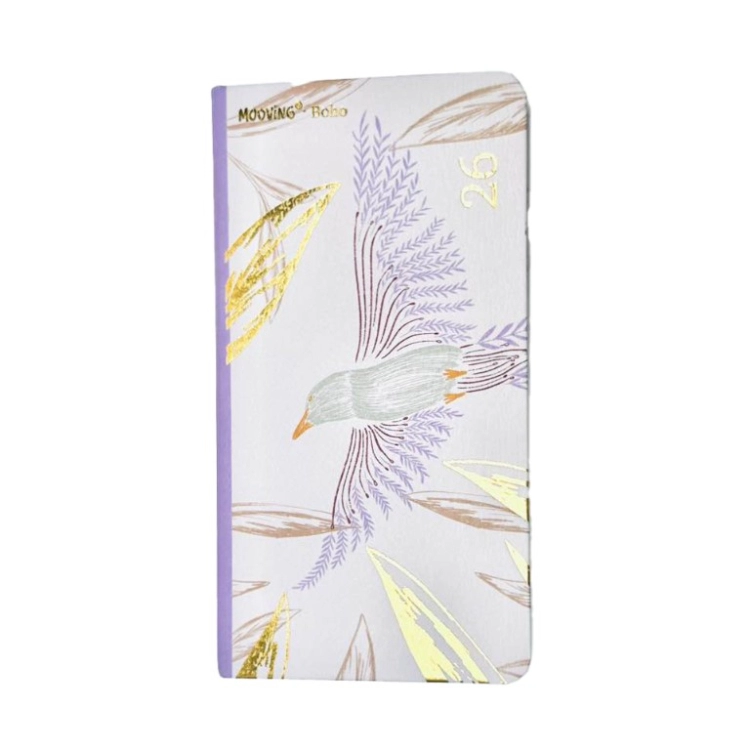 Agenda Mooving 2026 Pocket Boho Beige Encuadernada Semana a la Vista Art.1401102